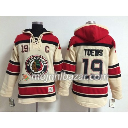 Dresovi Chicago Blackhawks Jonathan Toews 19 Bijela Hoodie Sawyer - Muške